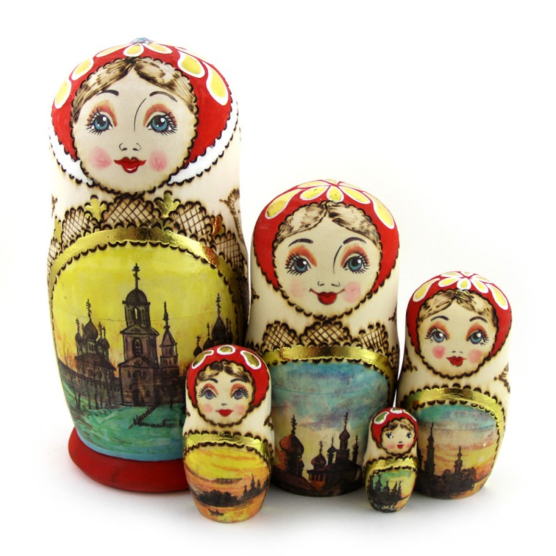 Russian dolls (Matrioshka) изображение